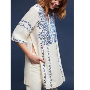Anthropologie Liana Embroidered Tunic